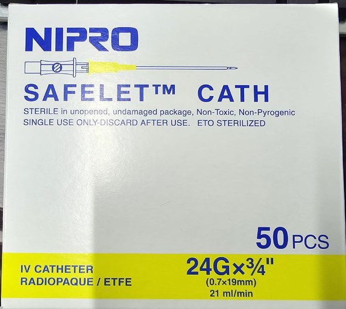 Catheter Nipro 24G *3/4"